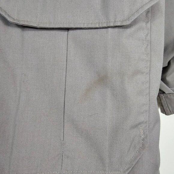 VTG 80s Woolrich Mens Mushroom Gray Thermal Parka L Hooded Pockets Outdoor - Picture 13 of 15